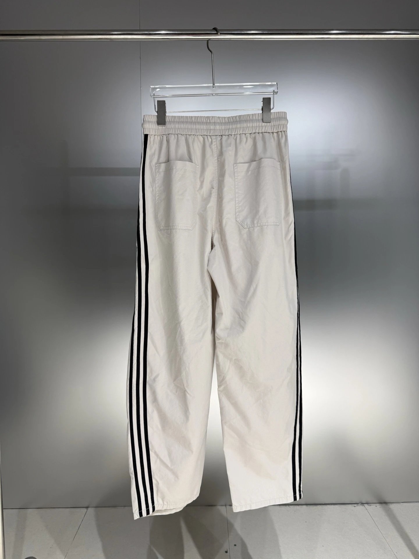 Balenciaga Track Pants Black and White - 5