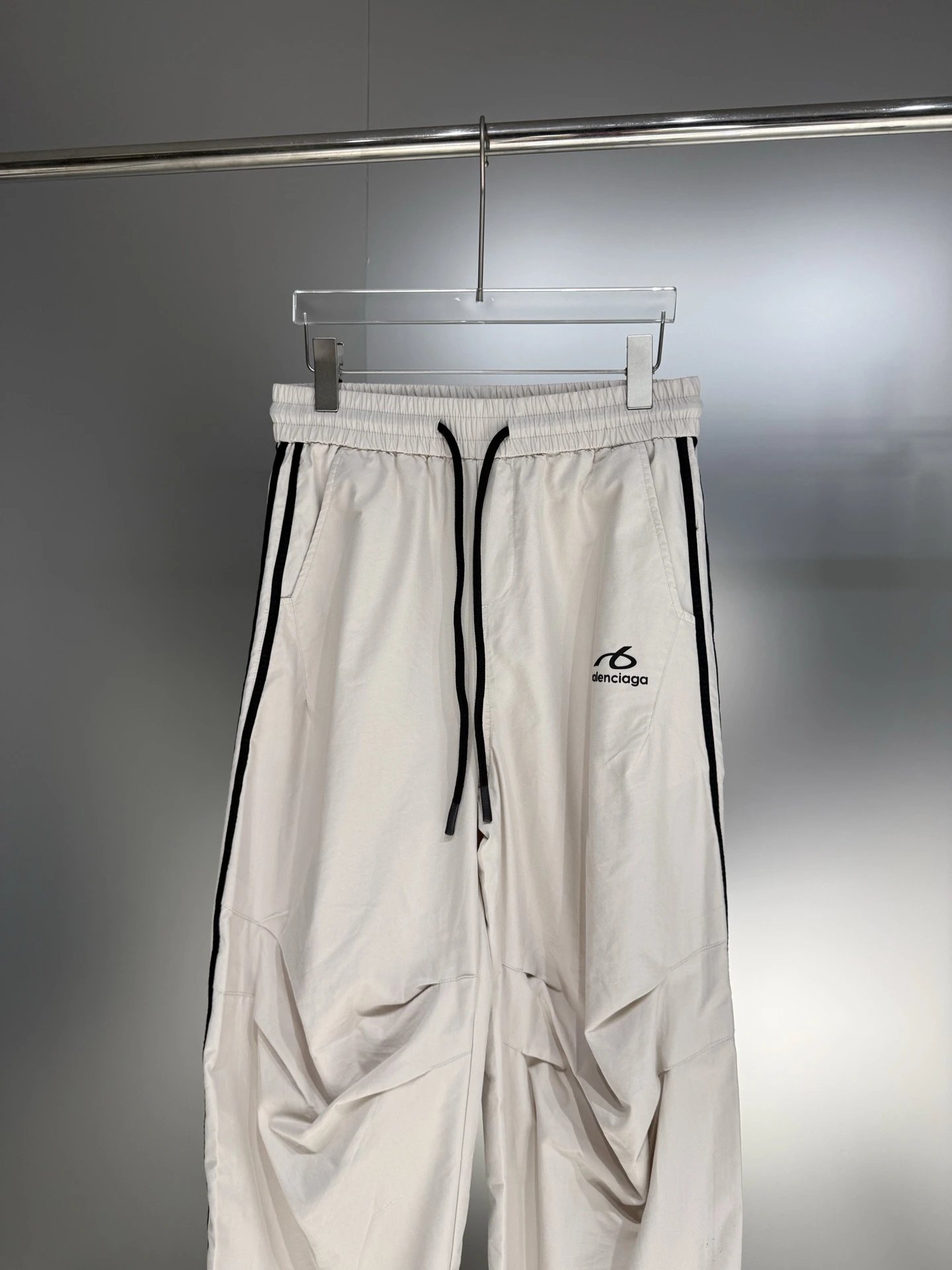 Balenciaga Track Pants Black and White - 7
