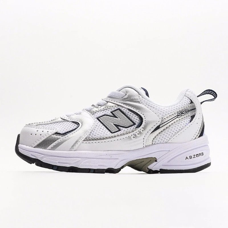 New Balance 530 Gray White Sneakers Running Shoes - 22