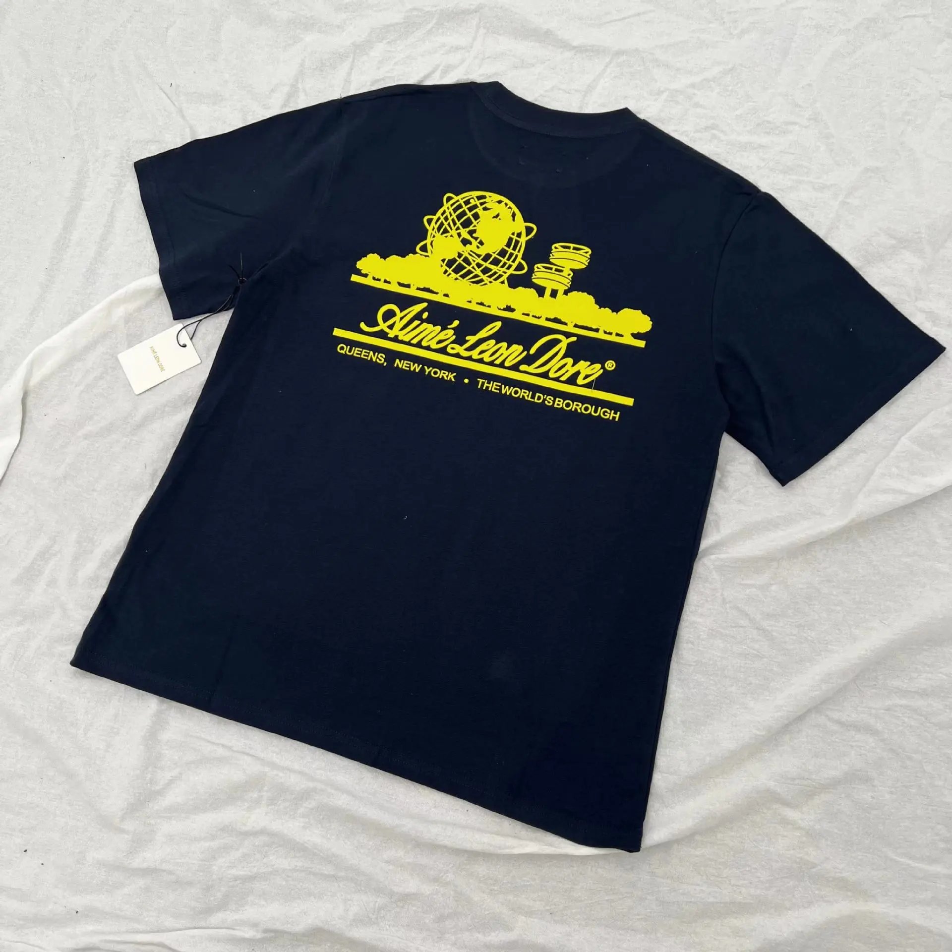 Aimé Leon Dore Apple Logo T-Shirt Black and White - 35
