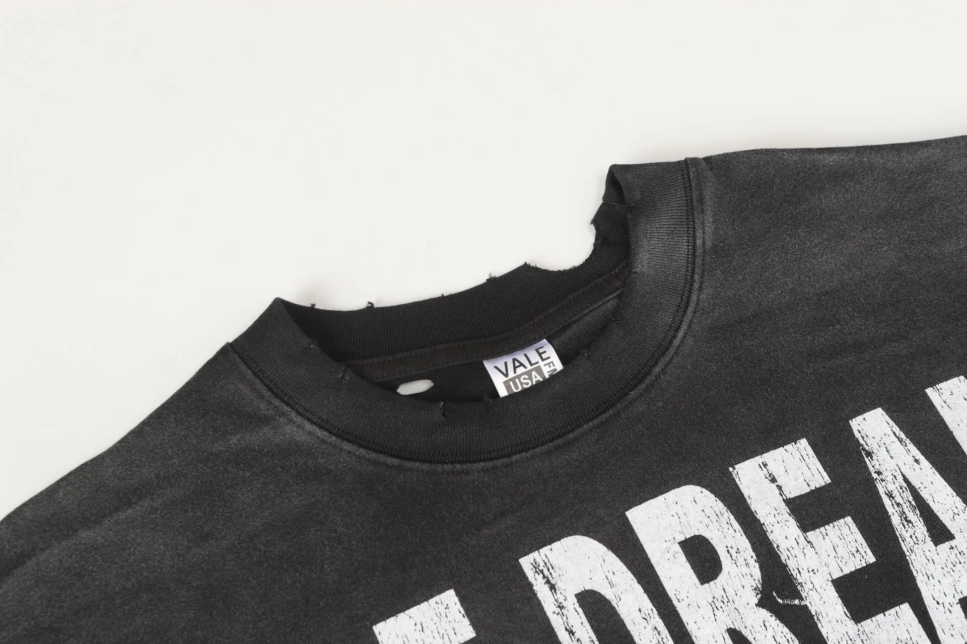 Design Vale USA Haunted House Graphic Oversized T-Shirt Black T-Shirts - 14