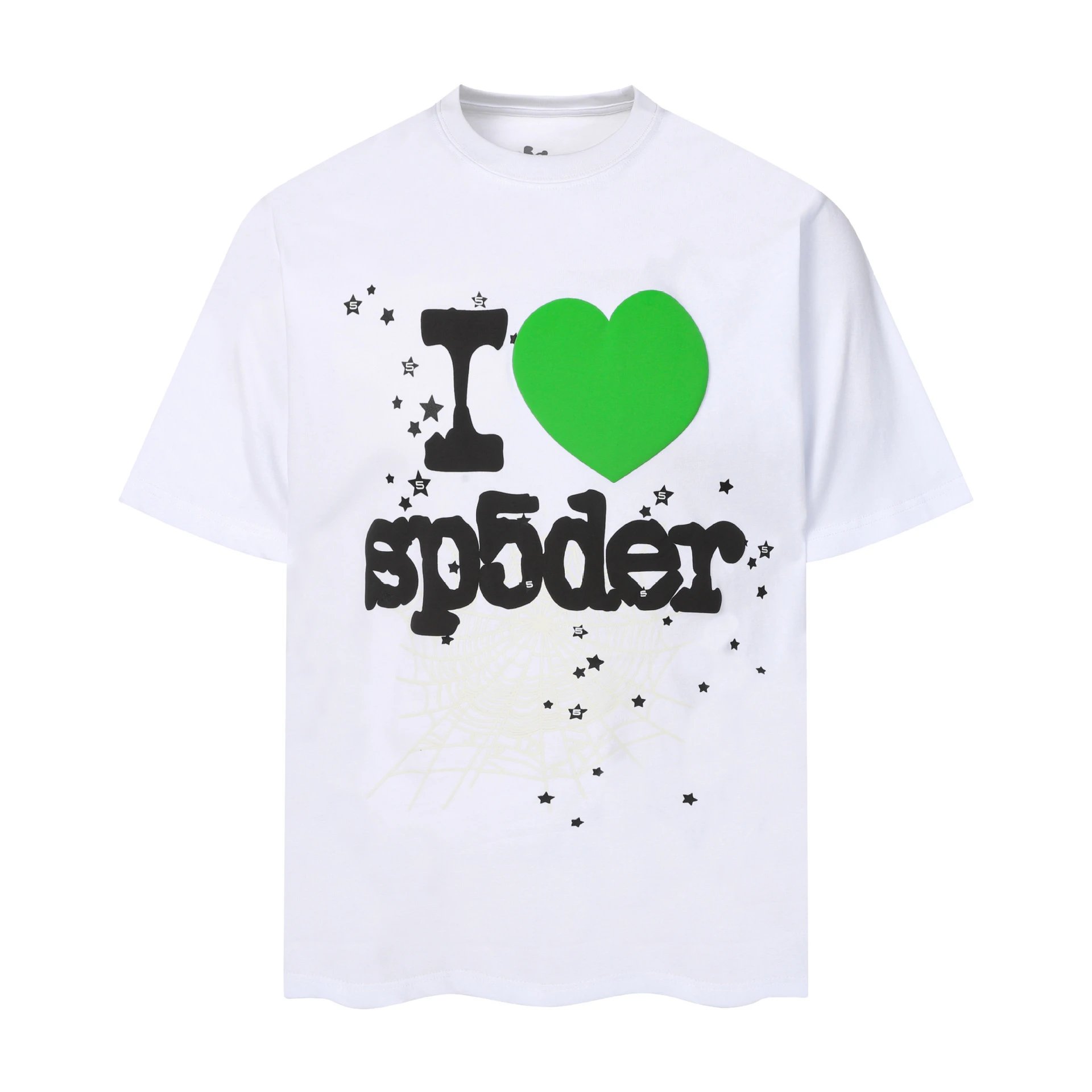 SP5DER Distorted Logo White T-Shirt - 7