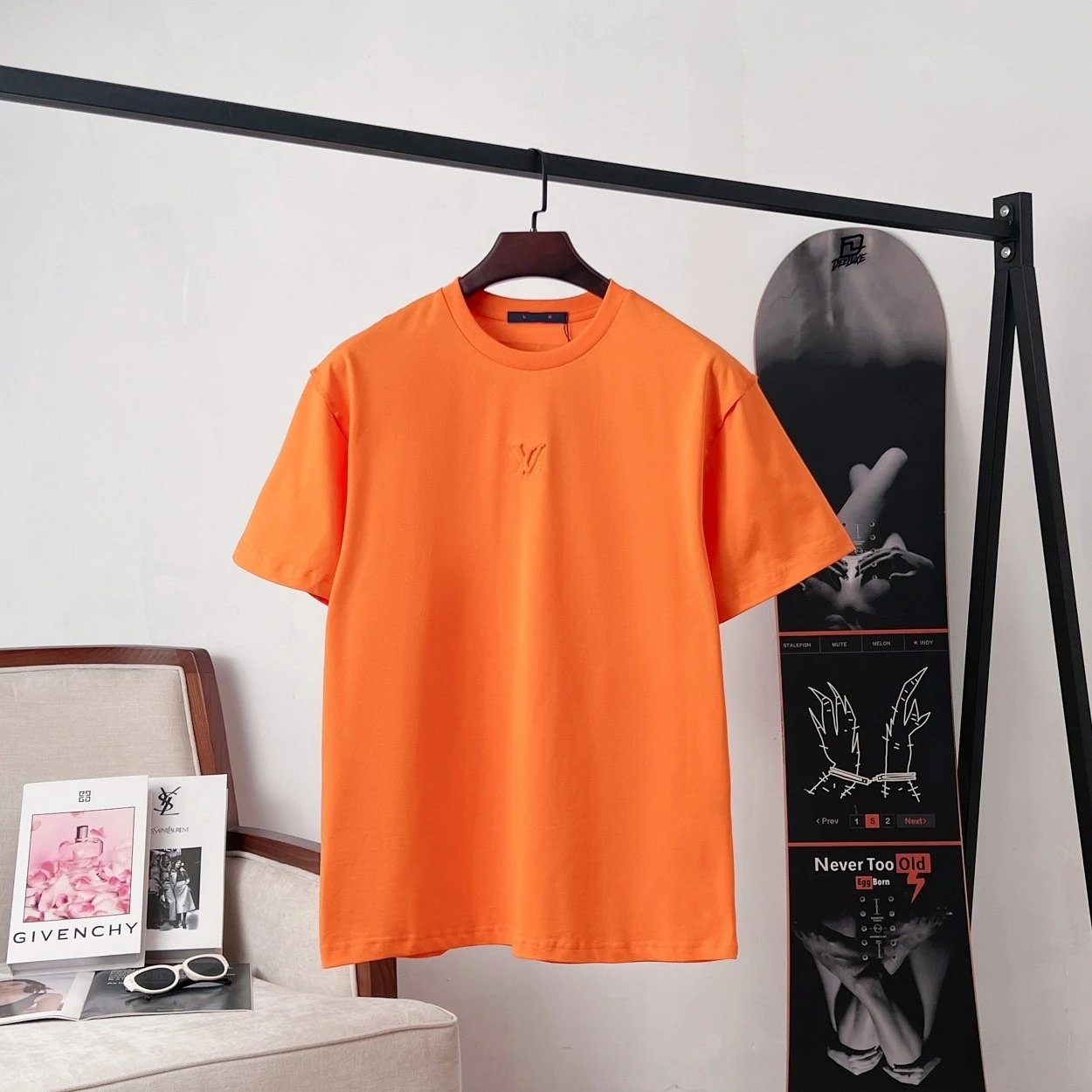 Louis Vuitton Monogram Embroidered Black T-Shirt - 8