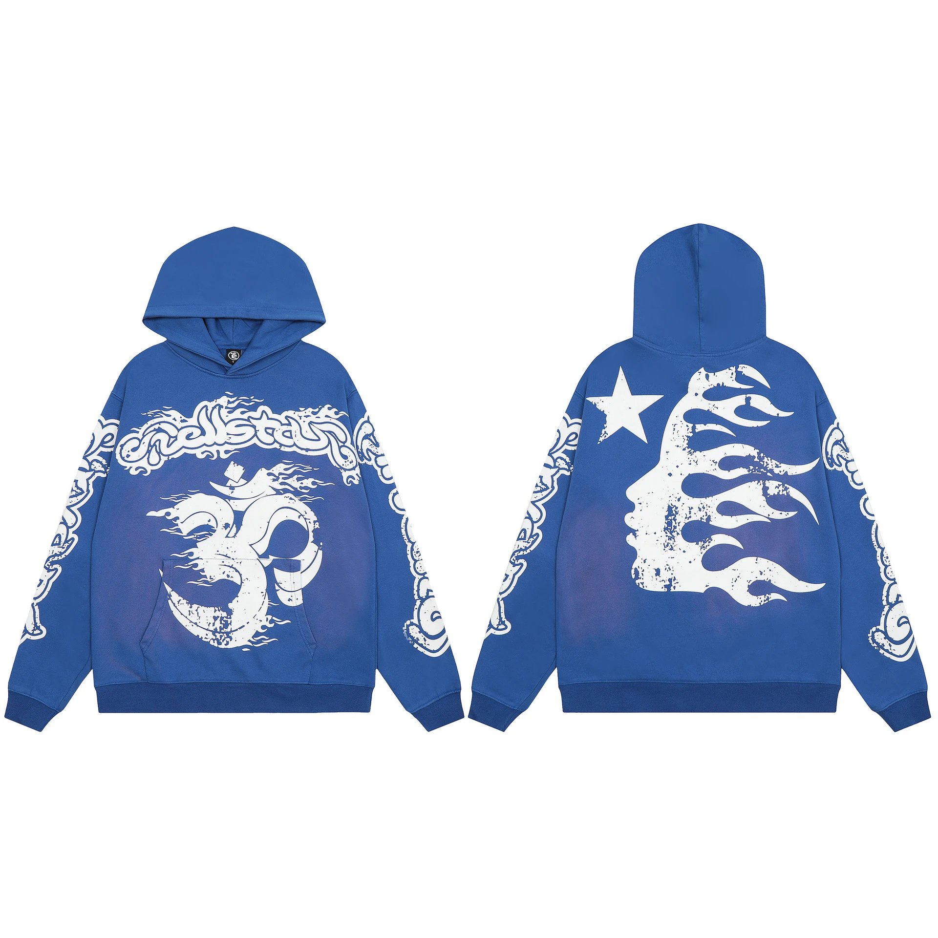Hellstar Star Flame Hoodie Black - 18