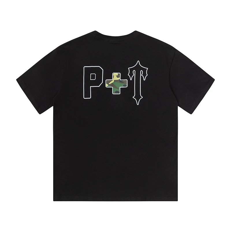 Trapstar Traphouse T-1 Logo Graphic Black T-Shirt T-Shirts - 30