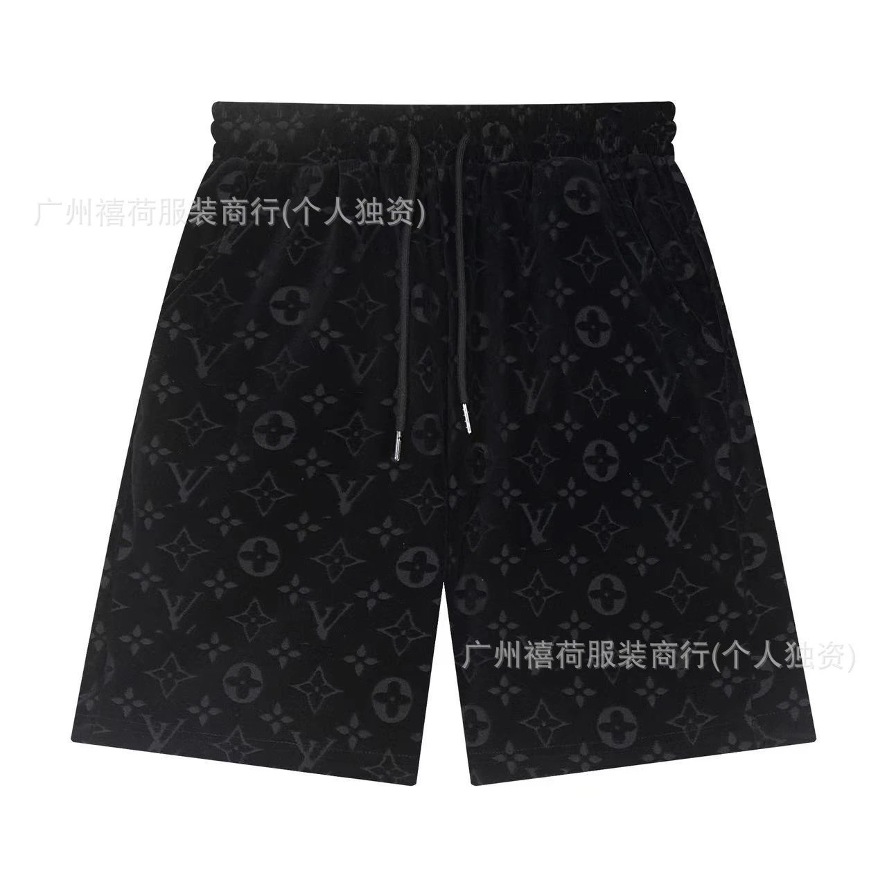 Louis Vuitton Monogram Print Drawstring Shorts White - 15