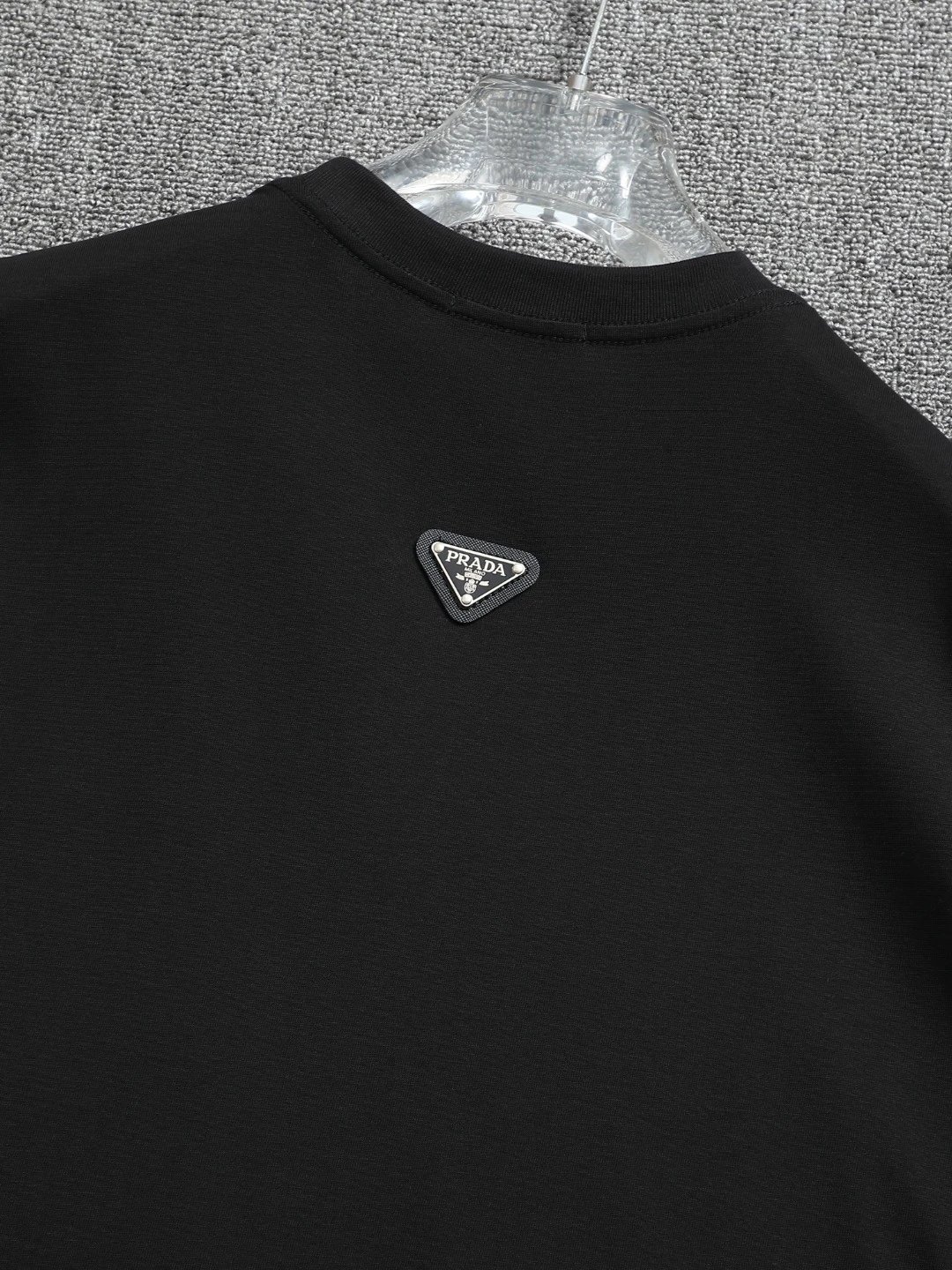 Prada Logo Embroidered Pink T-Shirt - 7