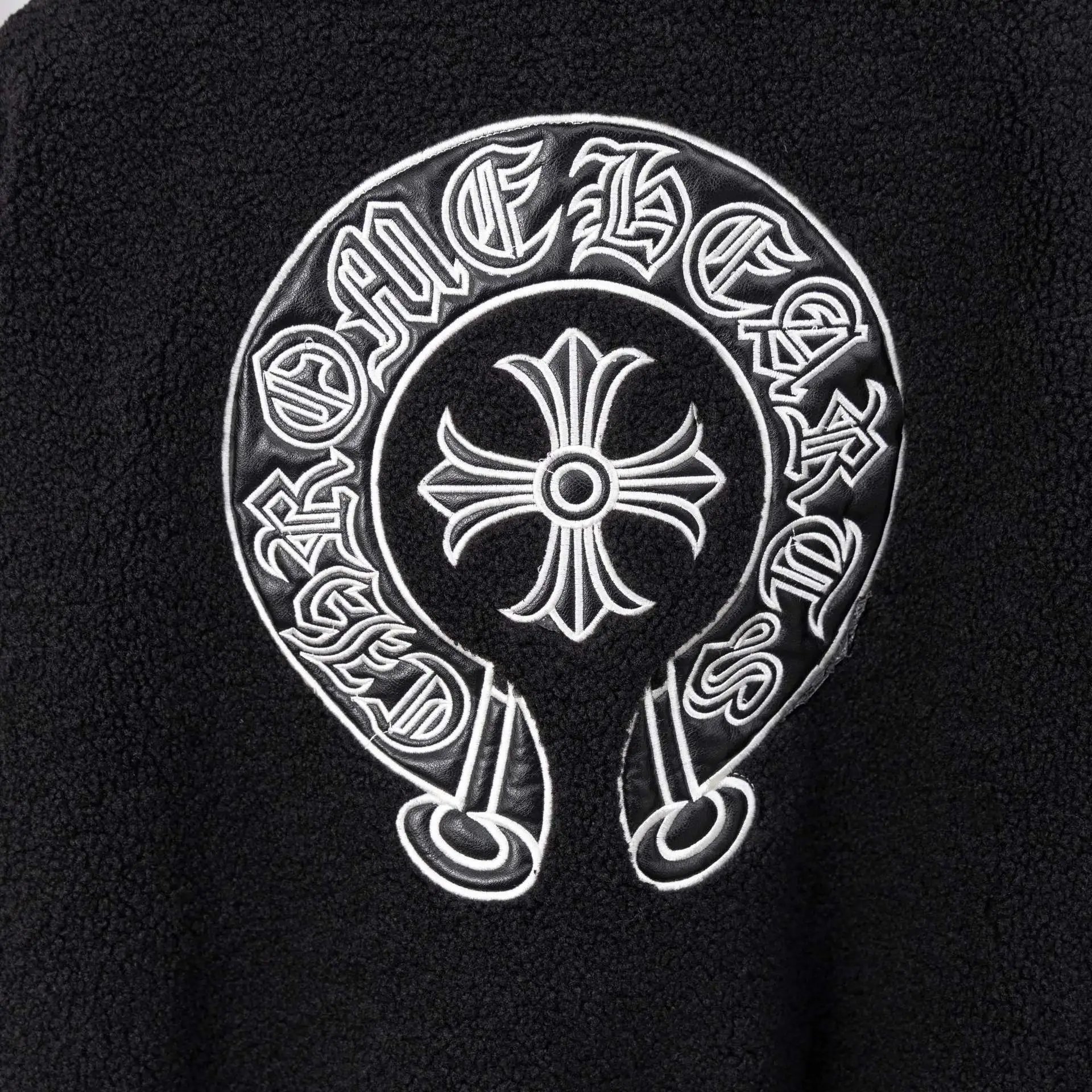 Chrome Hearts Varsity Jacket Black and White Outerwear Jacket - 8