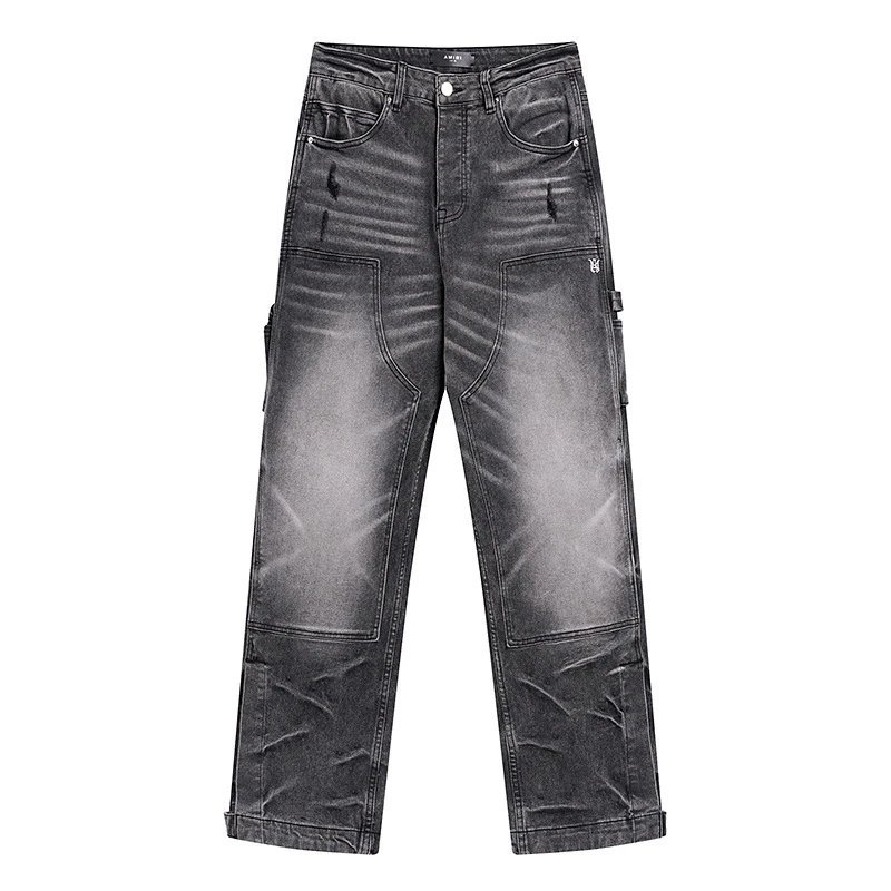 Amiri Logo Embroidered Black Jeans - 15