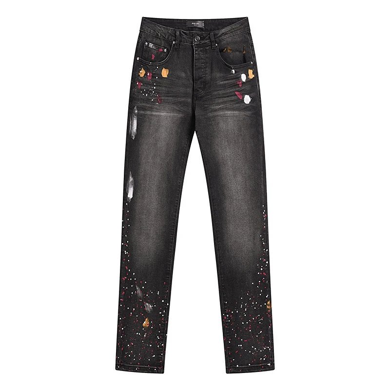 Amiri Logo Embroidered Black Jeans - 21