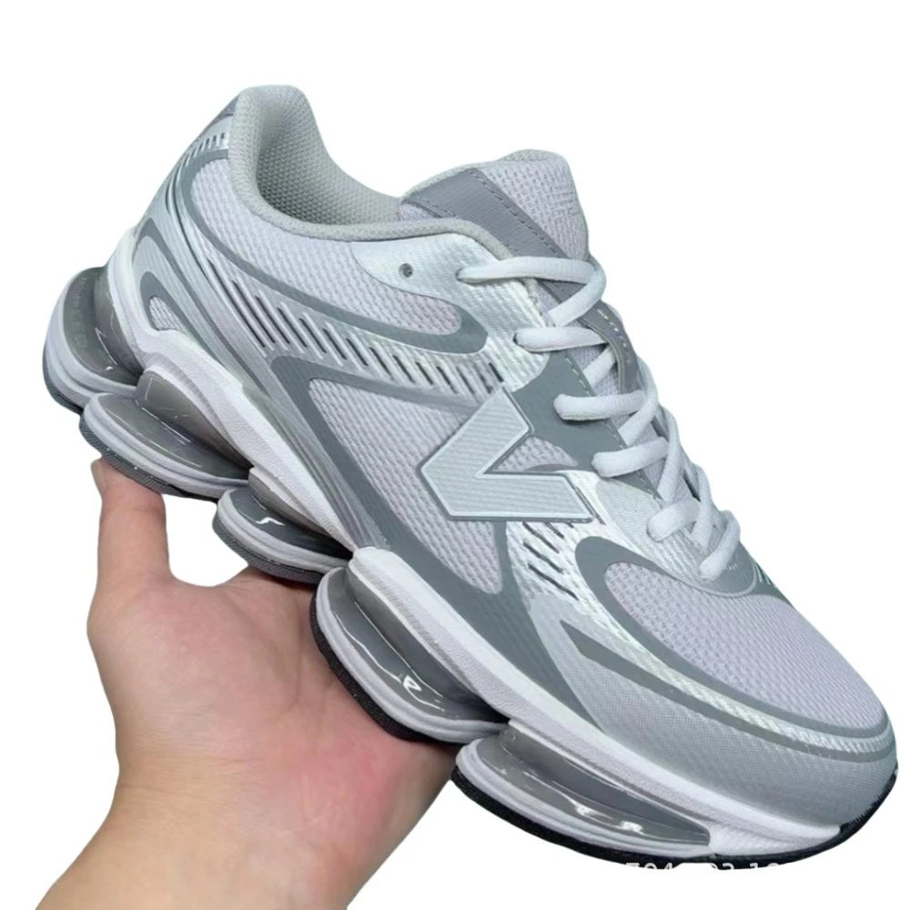 New Balance A15 Gray Black Red Running Shoes - 4