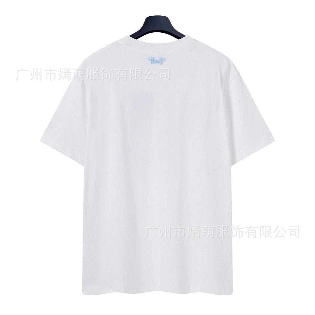 Design Embroidered Logo White T-Shirt - 9