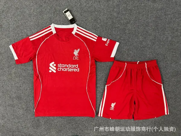 Liverpool FC Home Kit Red Jersey and Shorts Set - 1