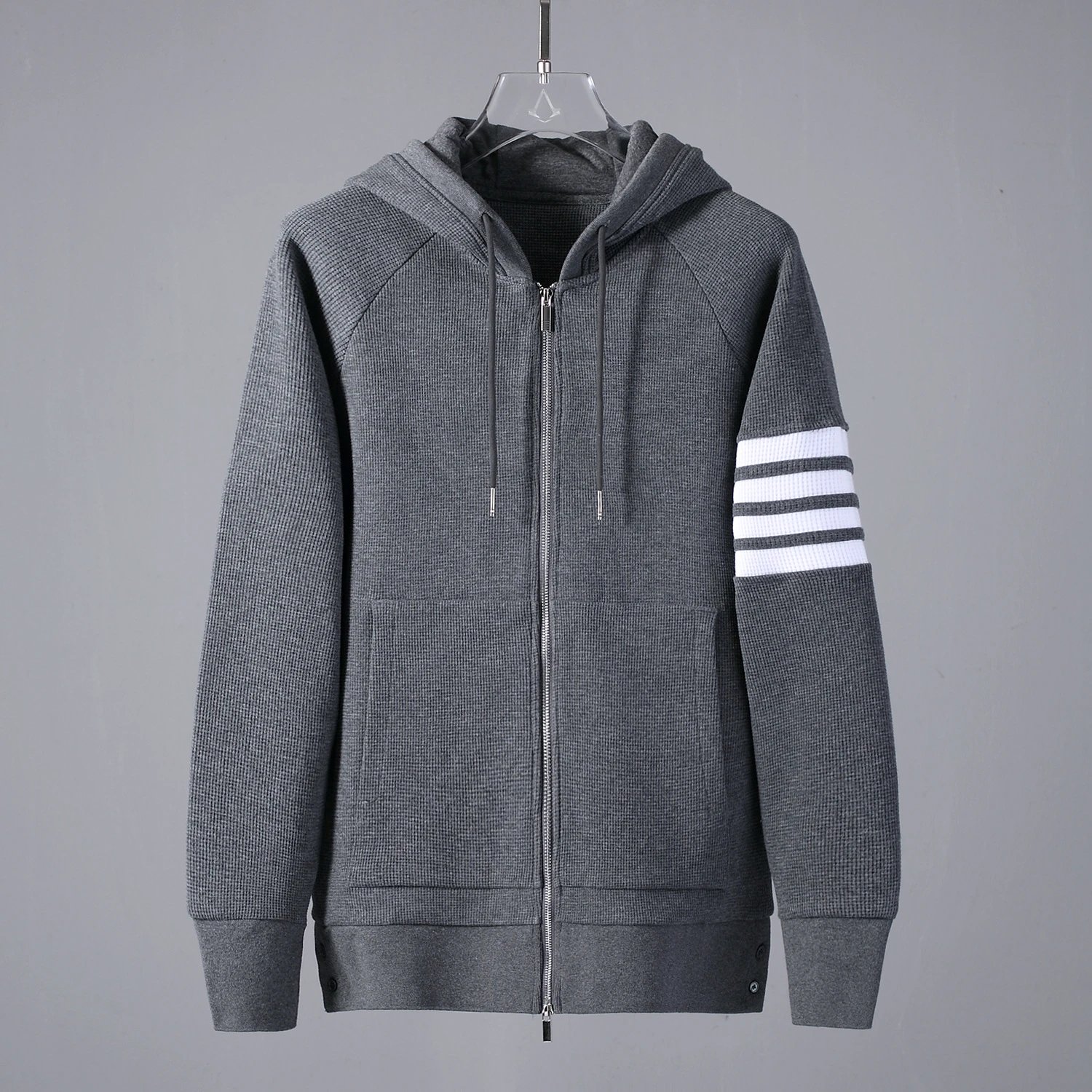 Thom Browne 4-Bar Stripe Hoodie Gray - 6