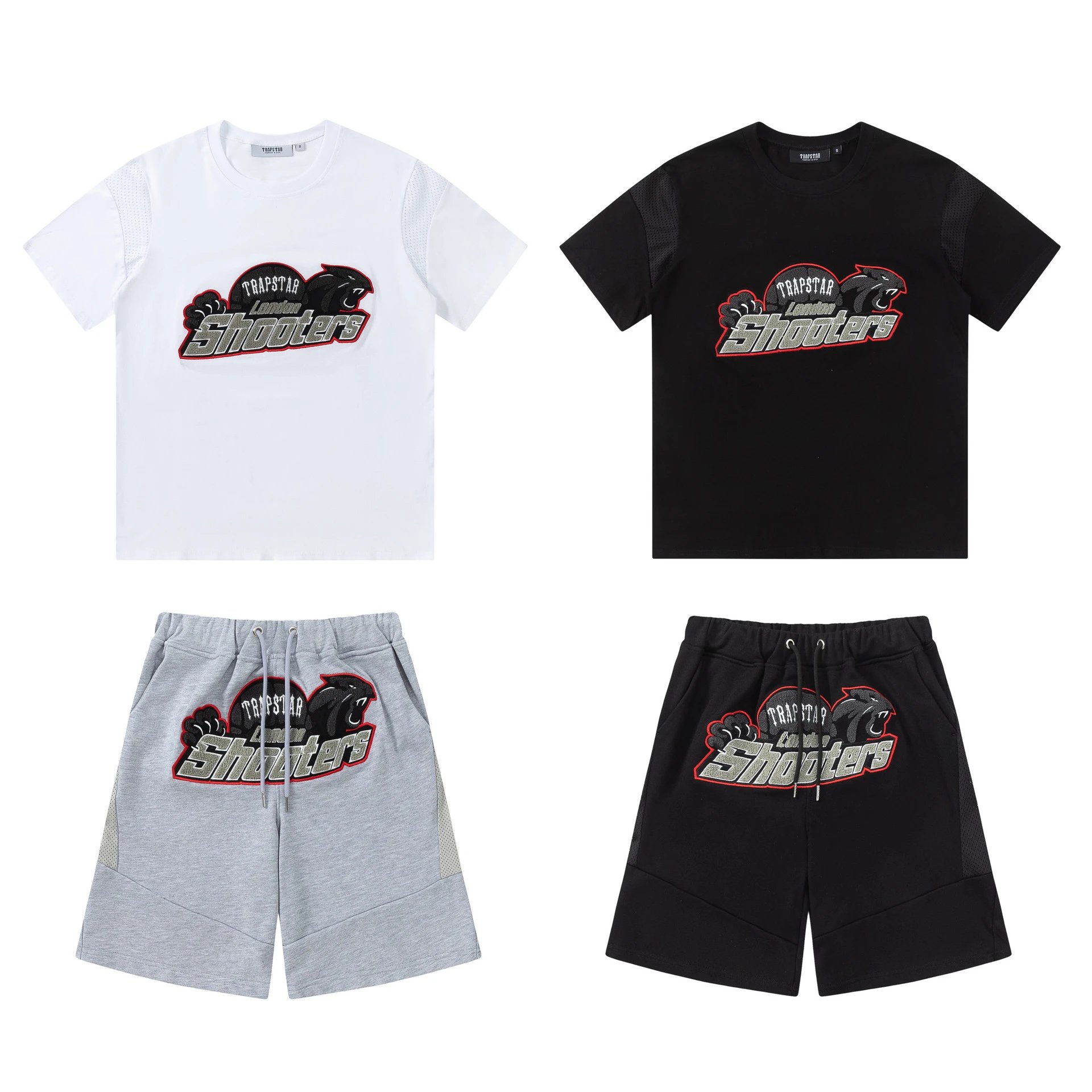 Hellstar Star Logo Drawstring Shorts White - 13