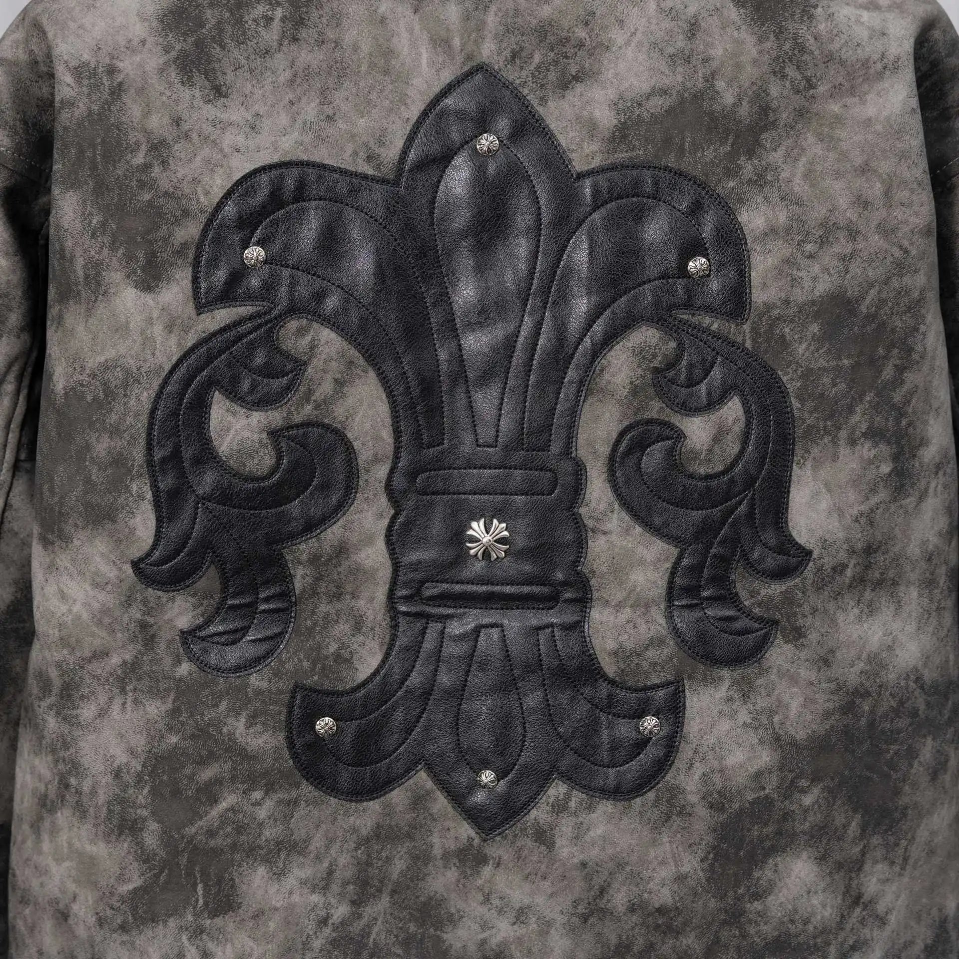 Chrome Hearts Varsity Jacket Black and White Outerwear Jacket - 24