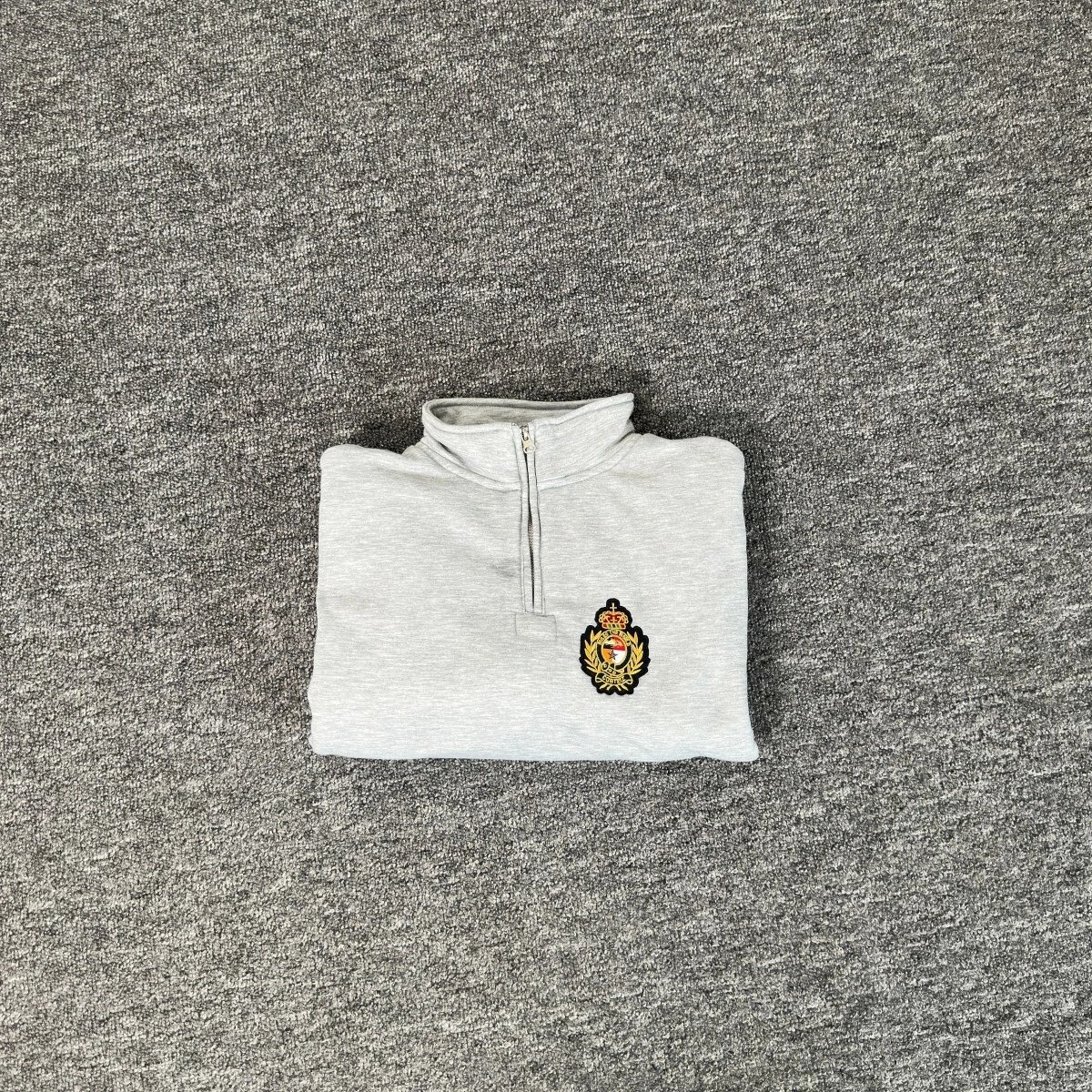 Burberry Logo-Embroidered Heather Gray Sweatpants - 27