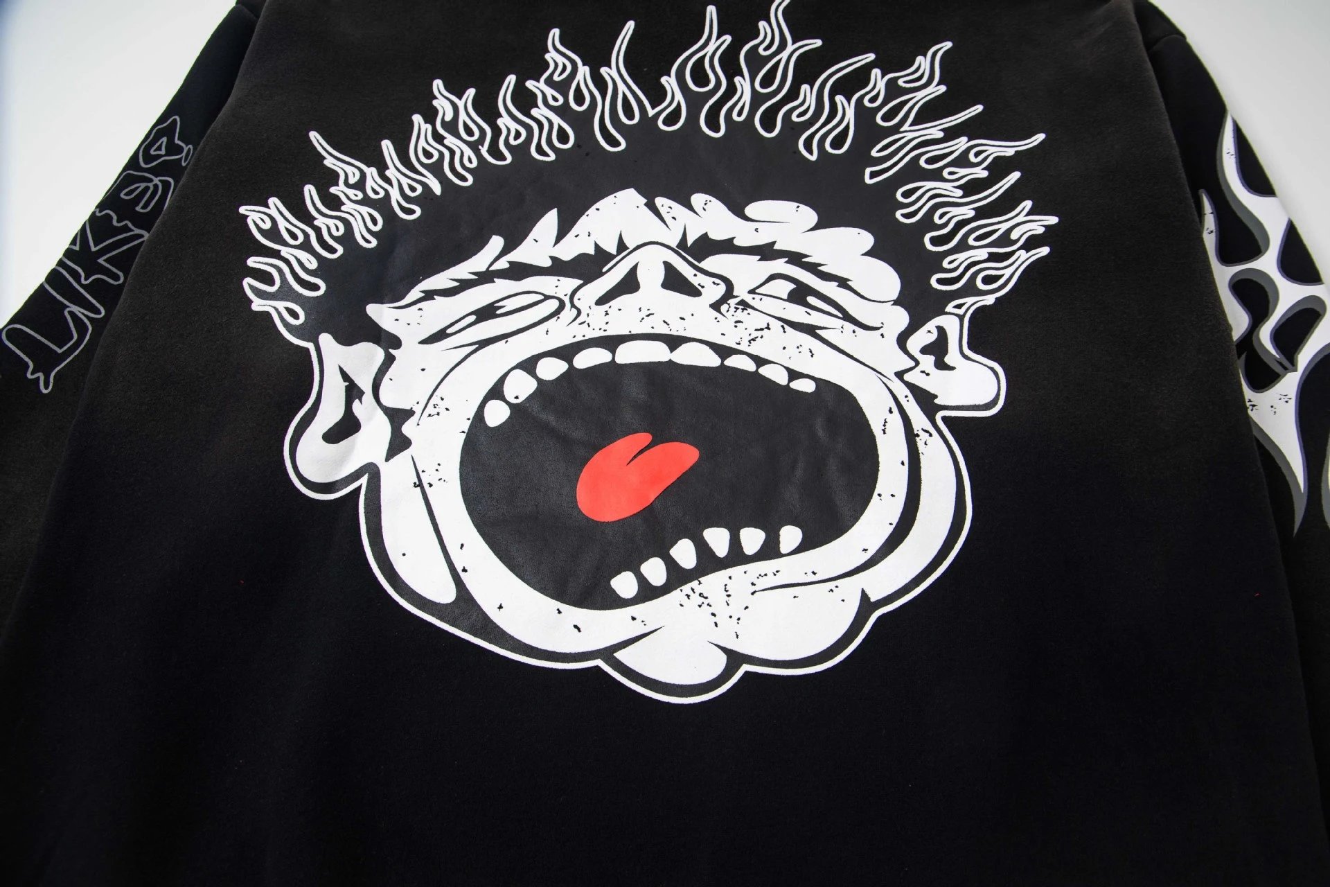 Hellstar Graphic Zip-Up Hoodie Gray - 28