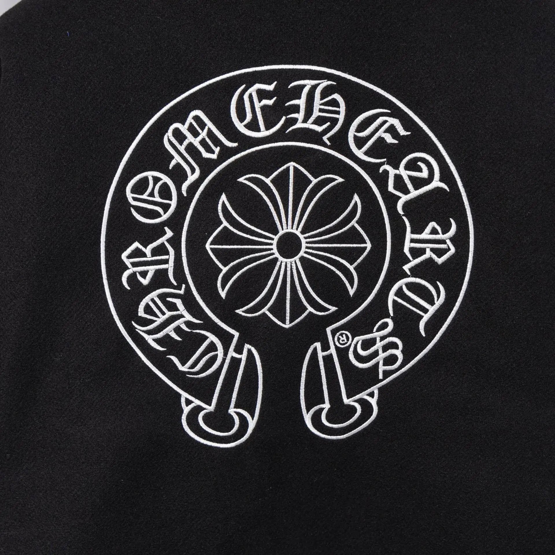 Chrome Hearts Varsity Jacket Black and White Outerwear Jacket - 29