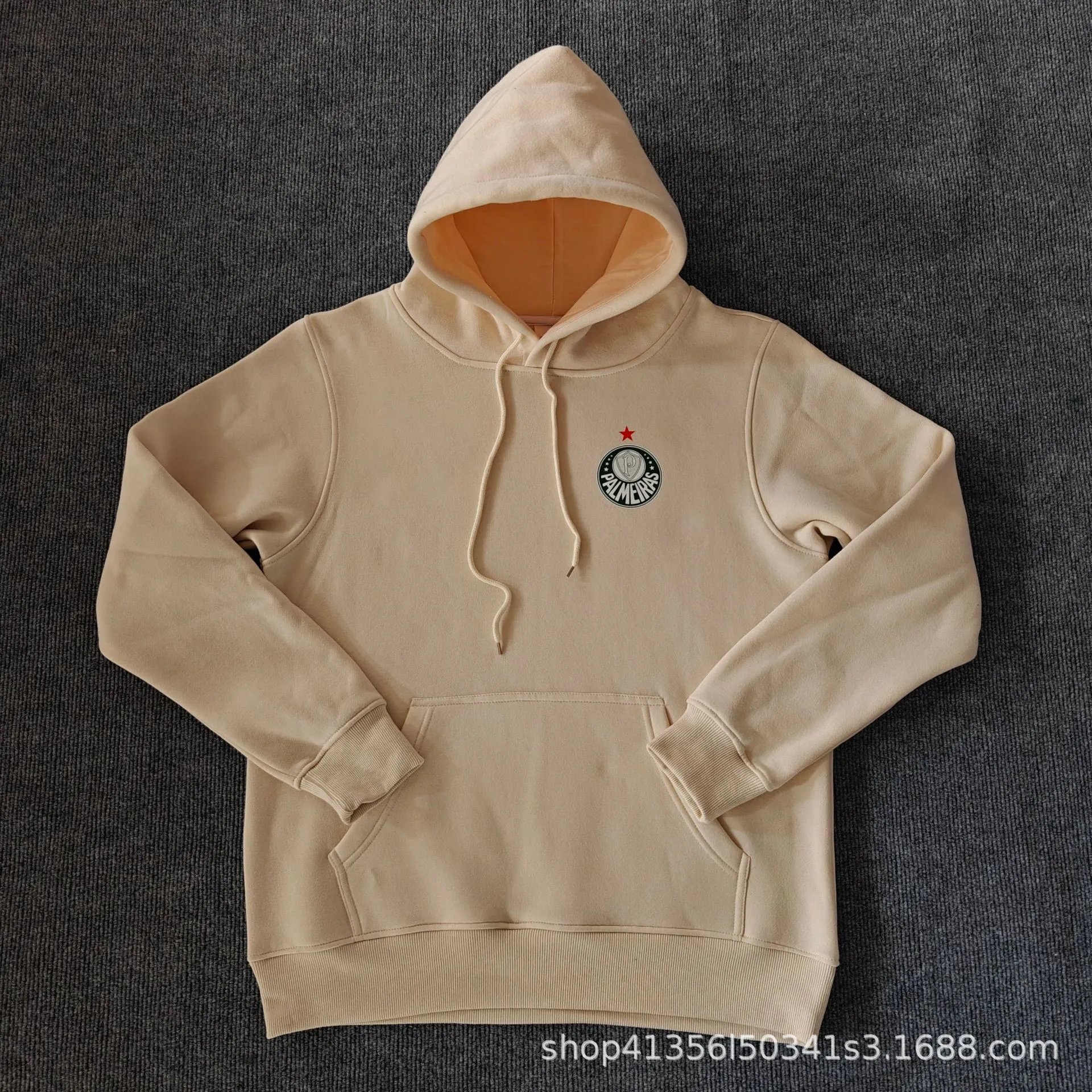 Palmeiras Logo Hoodie Gray - 3