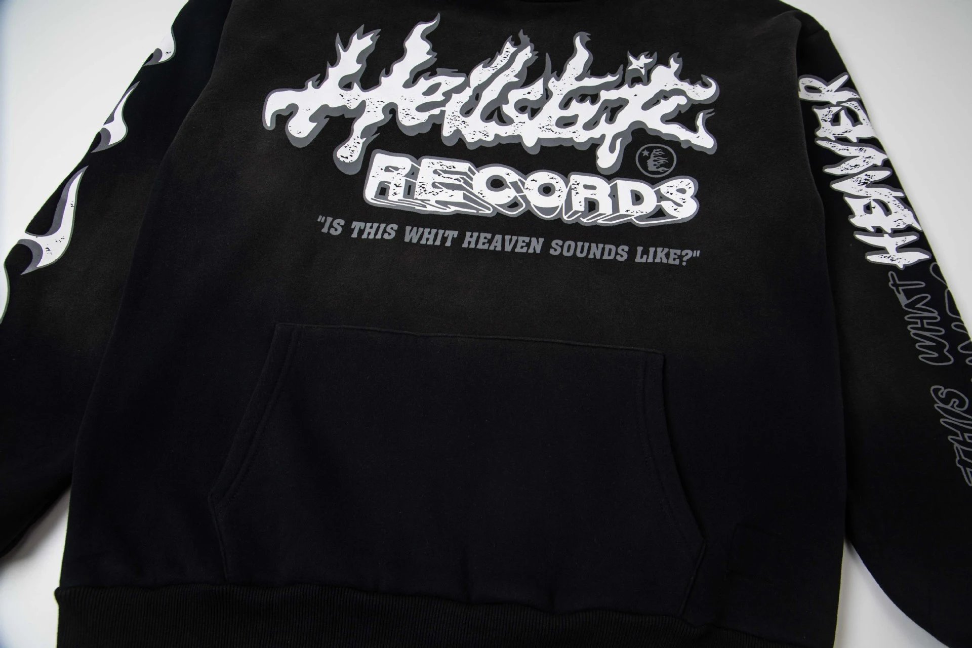 Hellstar Graphic Zip-Up Hoodie Gray - 34