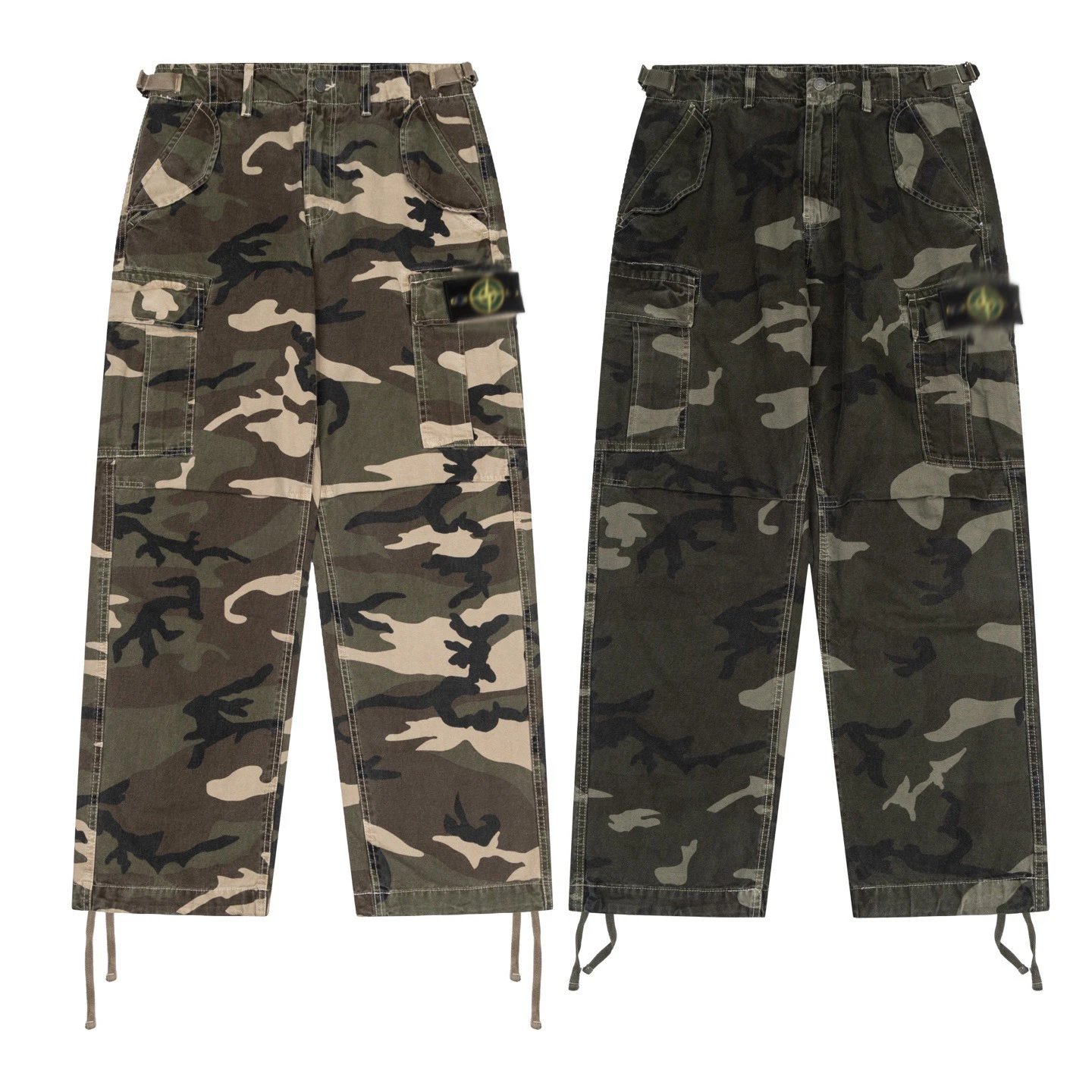 Carhartt Work In Progress Cargo Pants Camo Green Pants - 2