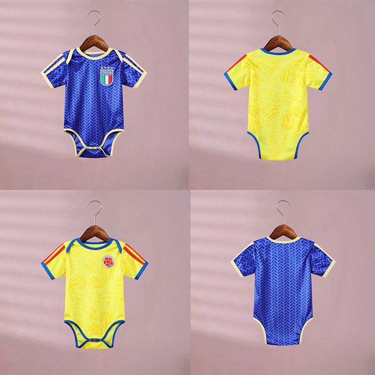 Design Croatia National Team Inspired Baby Bodysuit Red and White Checkered Jersey Clothing - 6