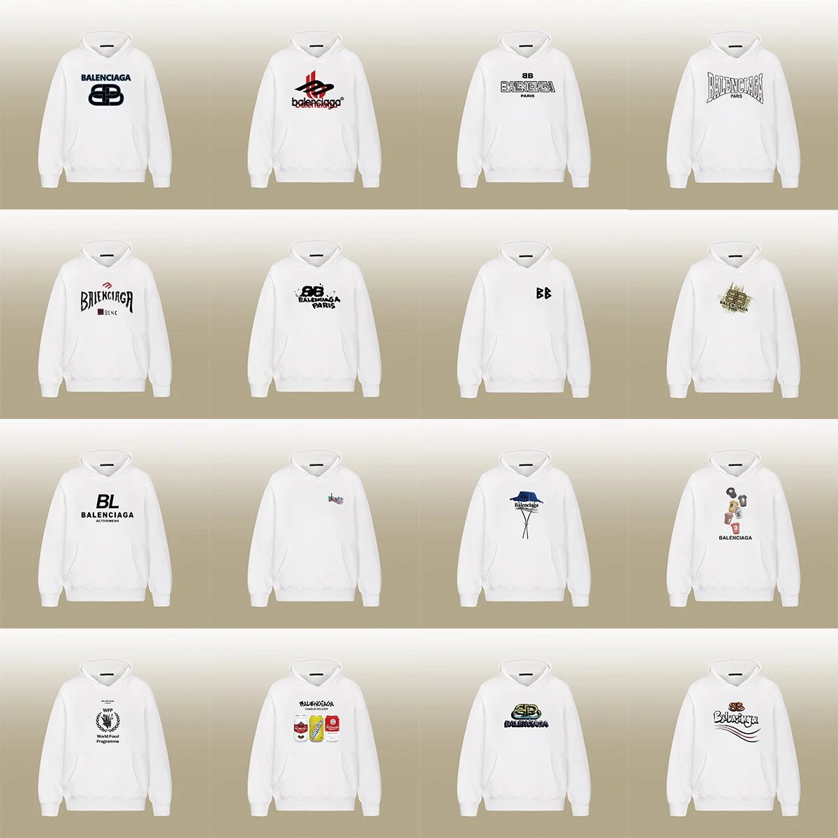 Balenciaga Hoodie Wh
