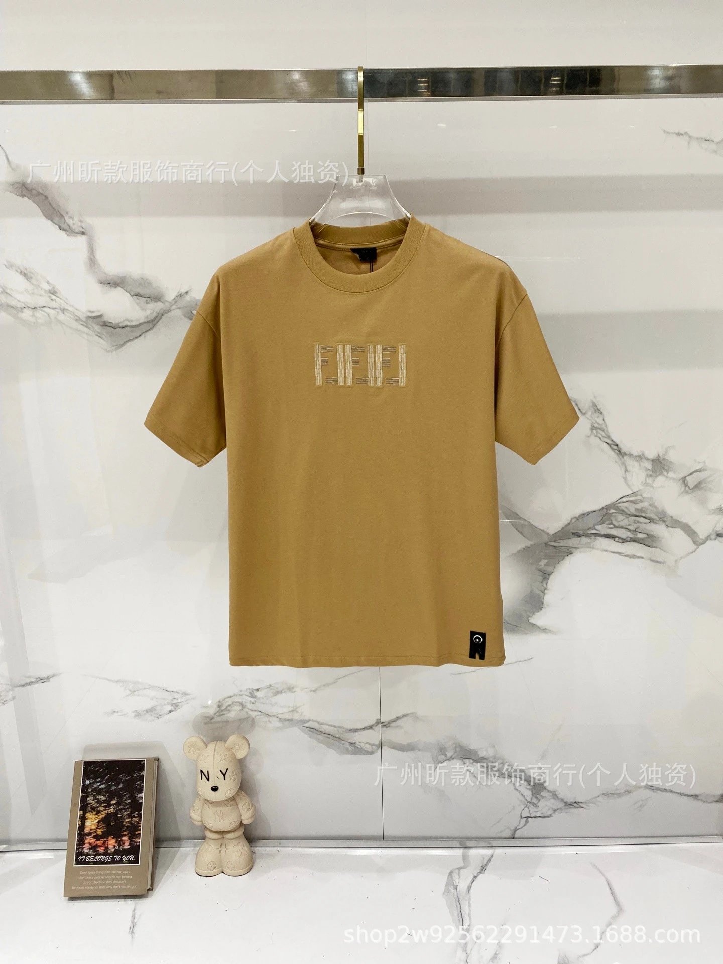 Fendi Monster Eyes Logo Black T-Shirt - 17