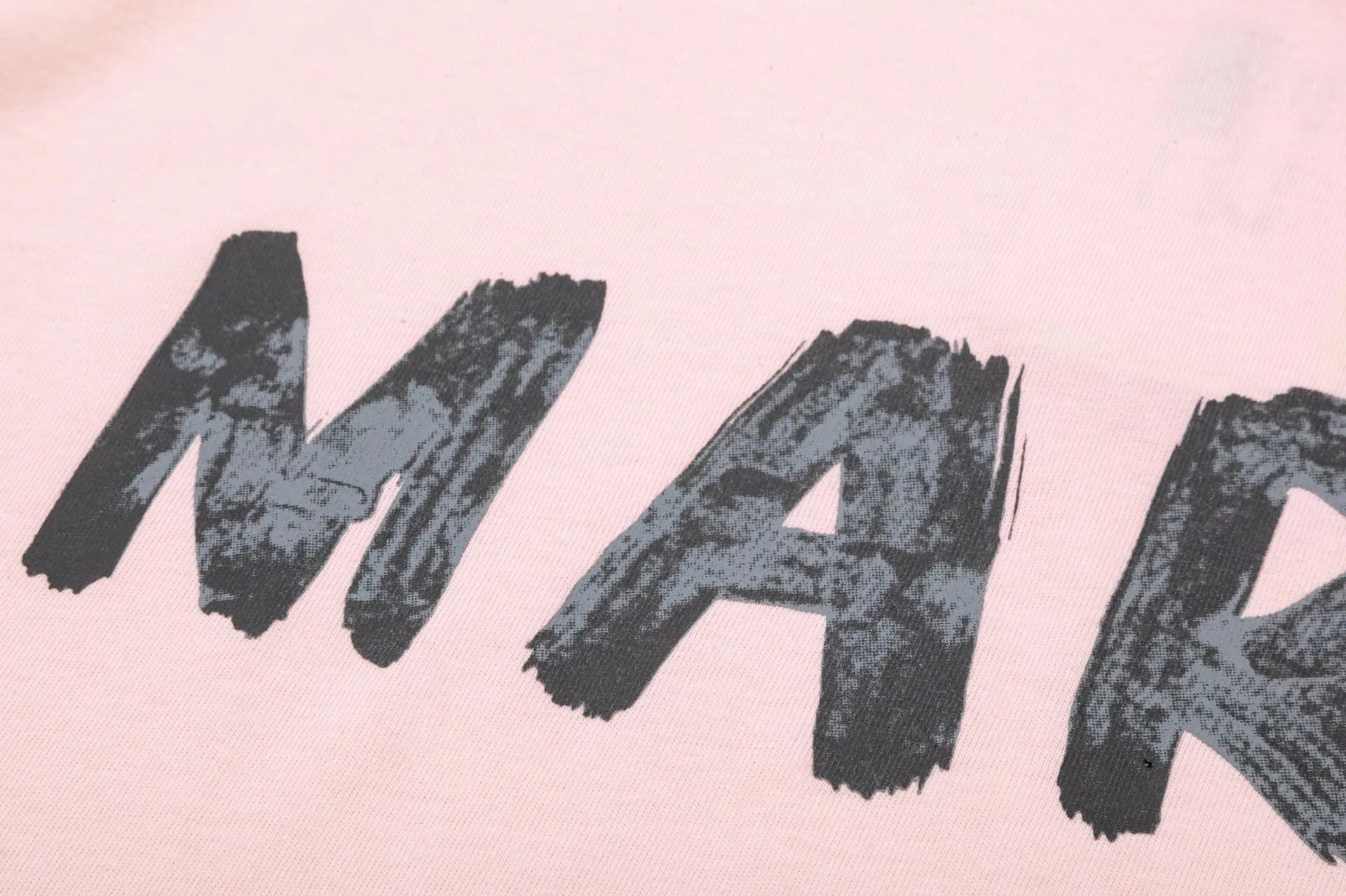 Marni Logo Print Orange Brushstroke T-Shirt White - 5
