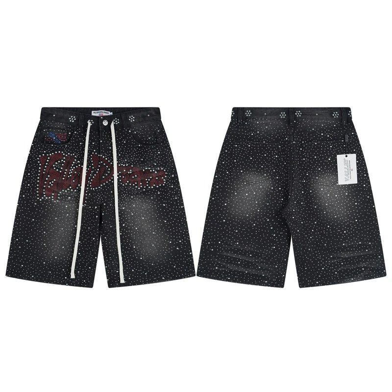 Design Valley Denim Shorts Blue Wash Shorts - 34