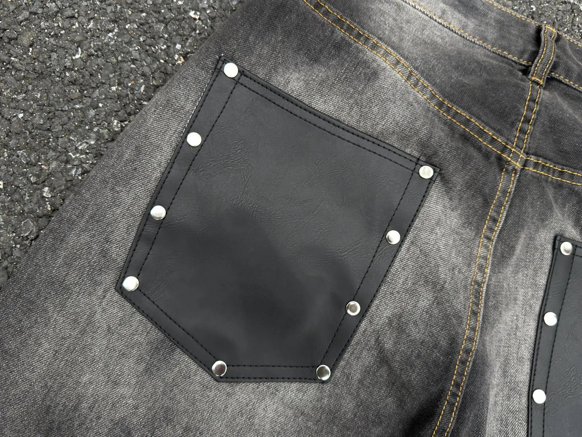 Acne Studios Wide-Leg Distressed Denim Jeans Blue - 27