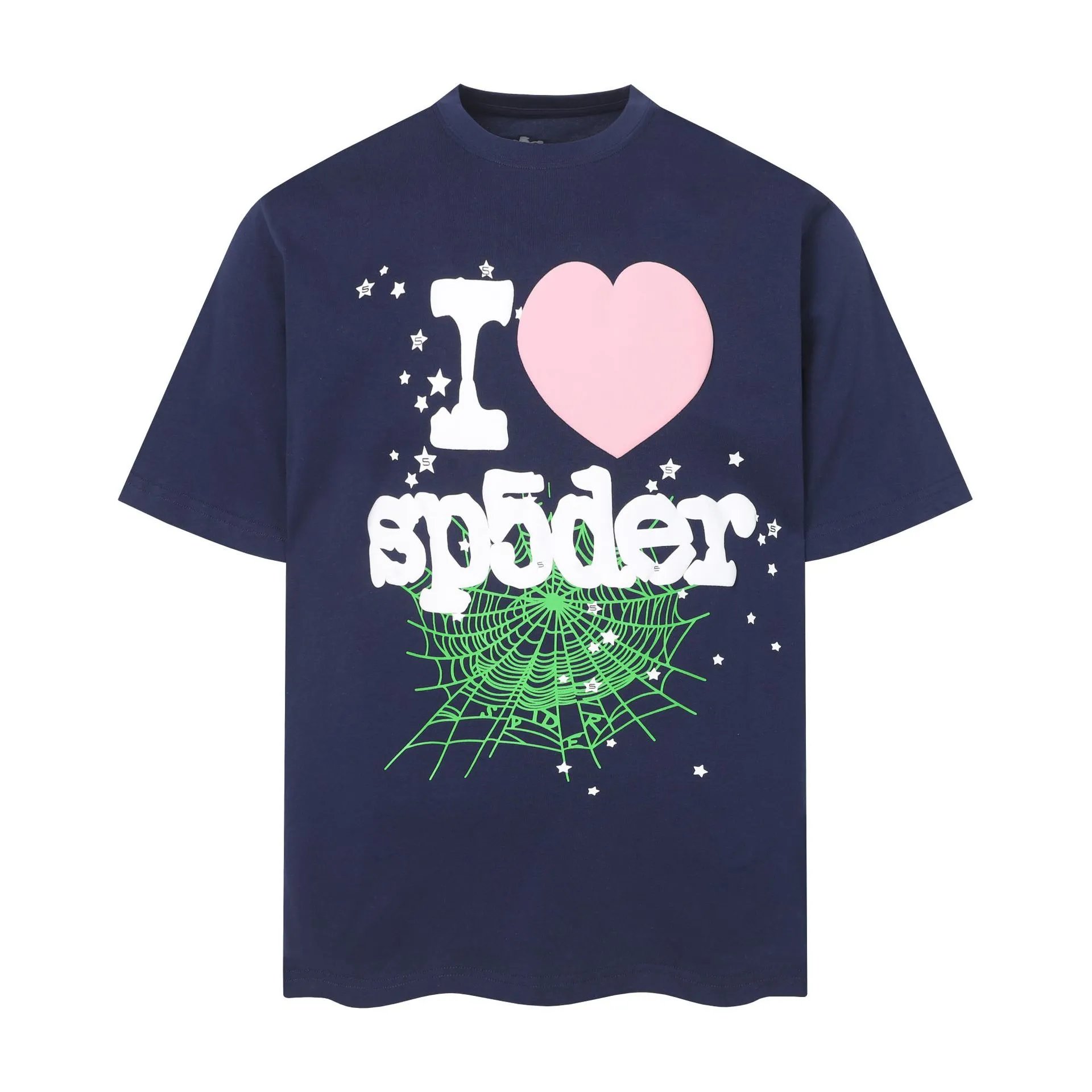 SP5DER Distorted Logo White T-Shirt - 20