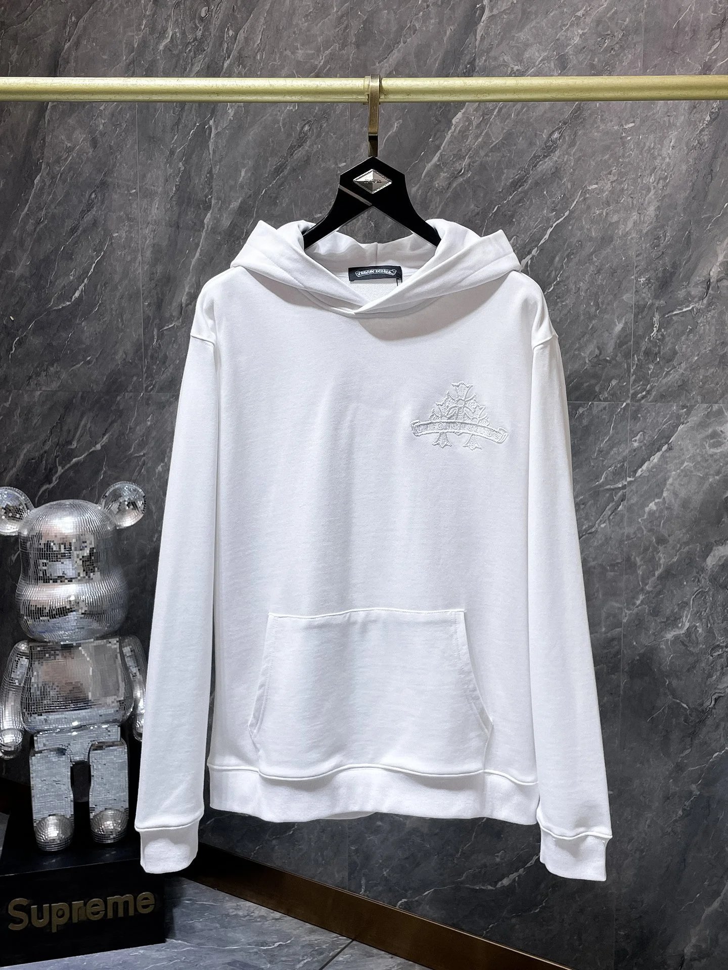 Chrome Hearts Floral Sleeve Hoodie Black - 19