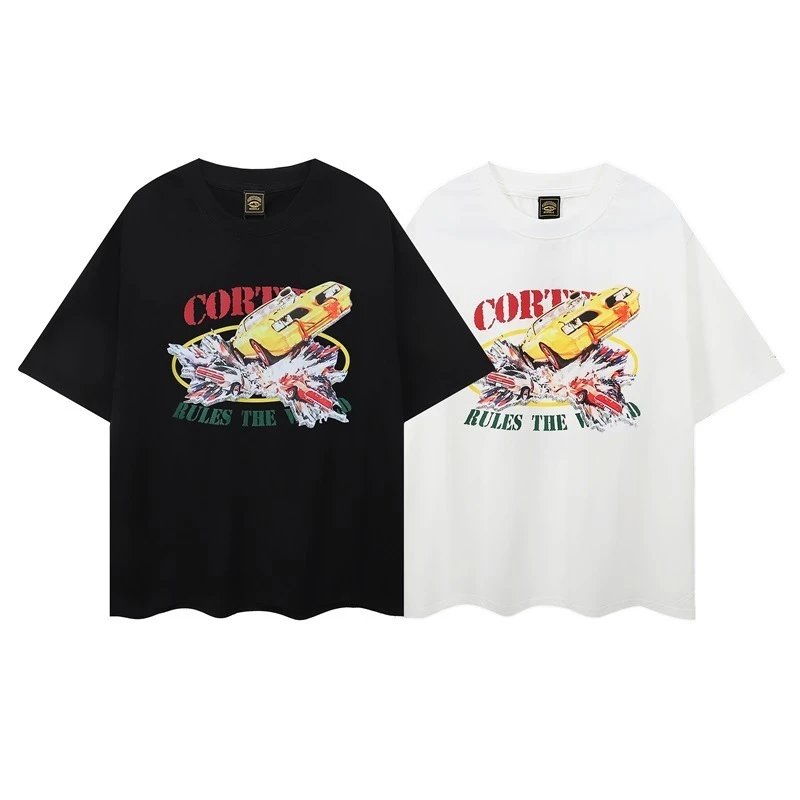 Design Santan Rules The World Graphic Print White T-Shirt T-Shirts - 7