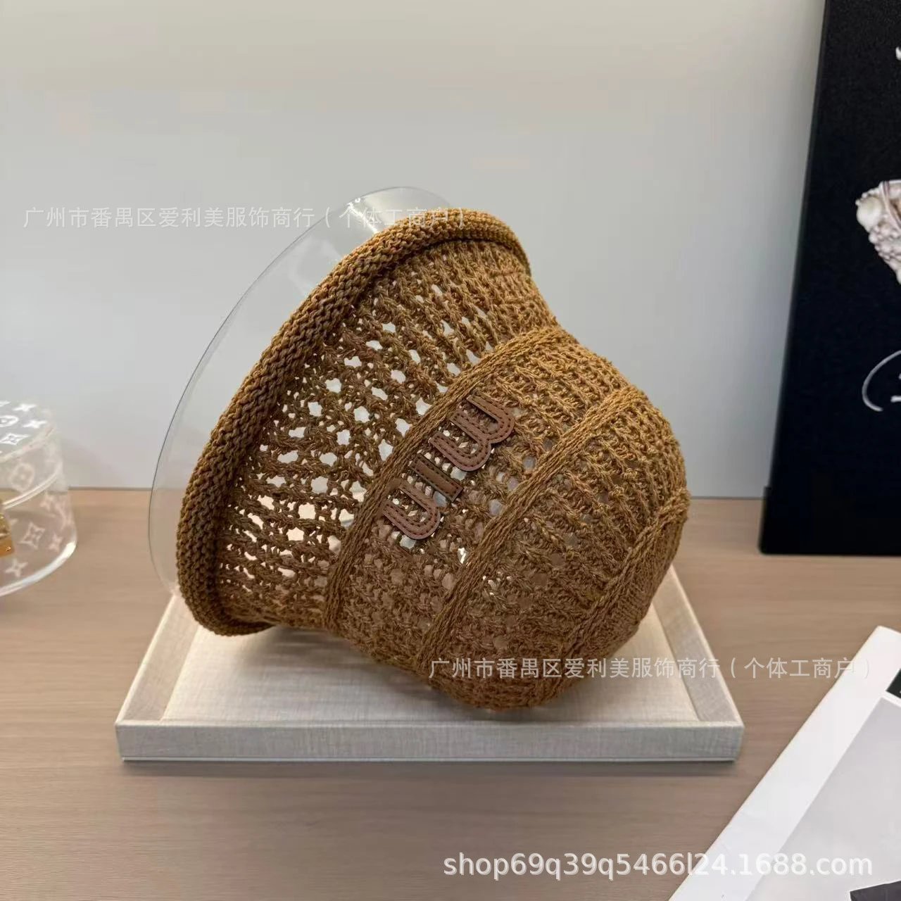 Miu Miu Knit Bucket Hat Beige Accessories - 11