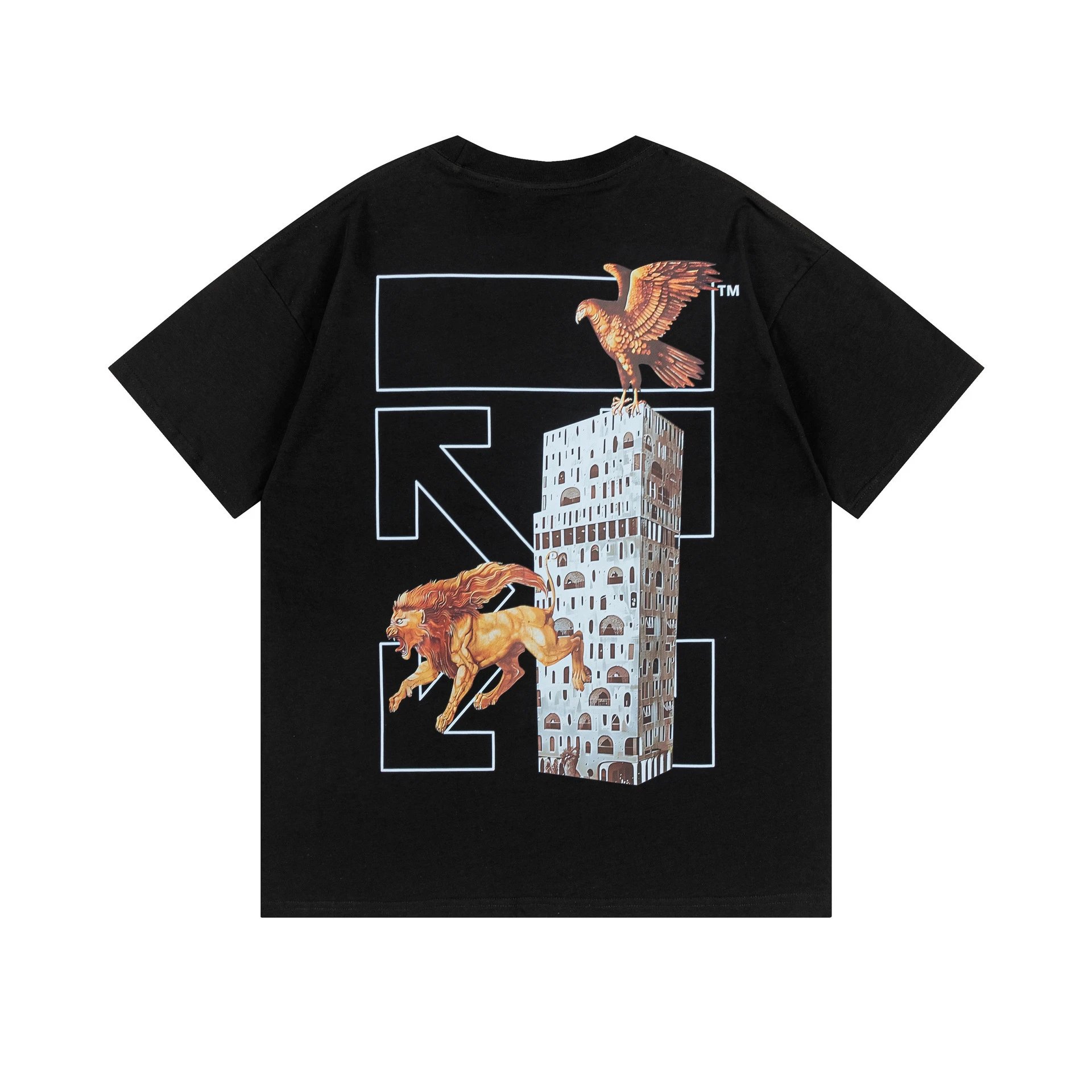Off-White Arrow Crack Print White T-Shirt - 6