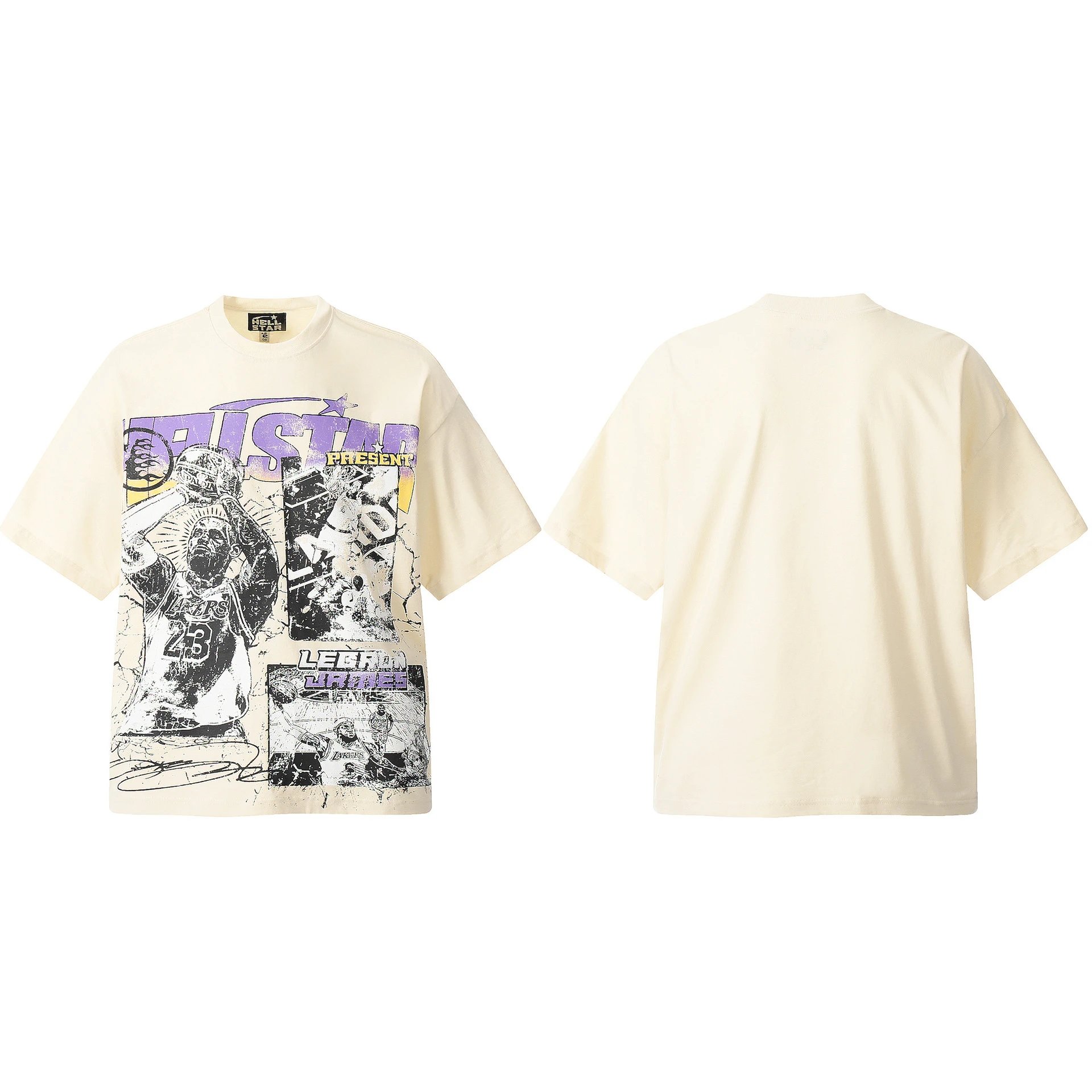 Hellstar Hellstar Graphic Print Oversized T-Shirt White - 21