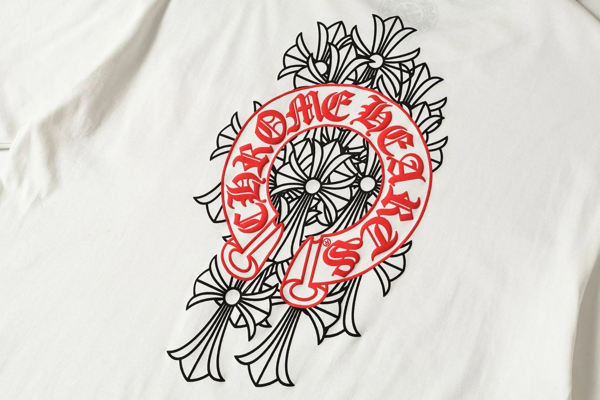Off-White x Chrome Hearts Cross Motif White T-Shirt - 31