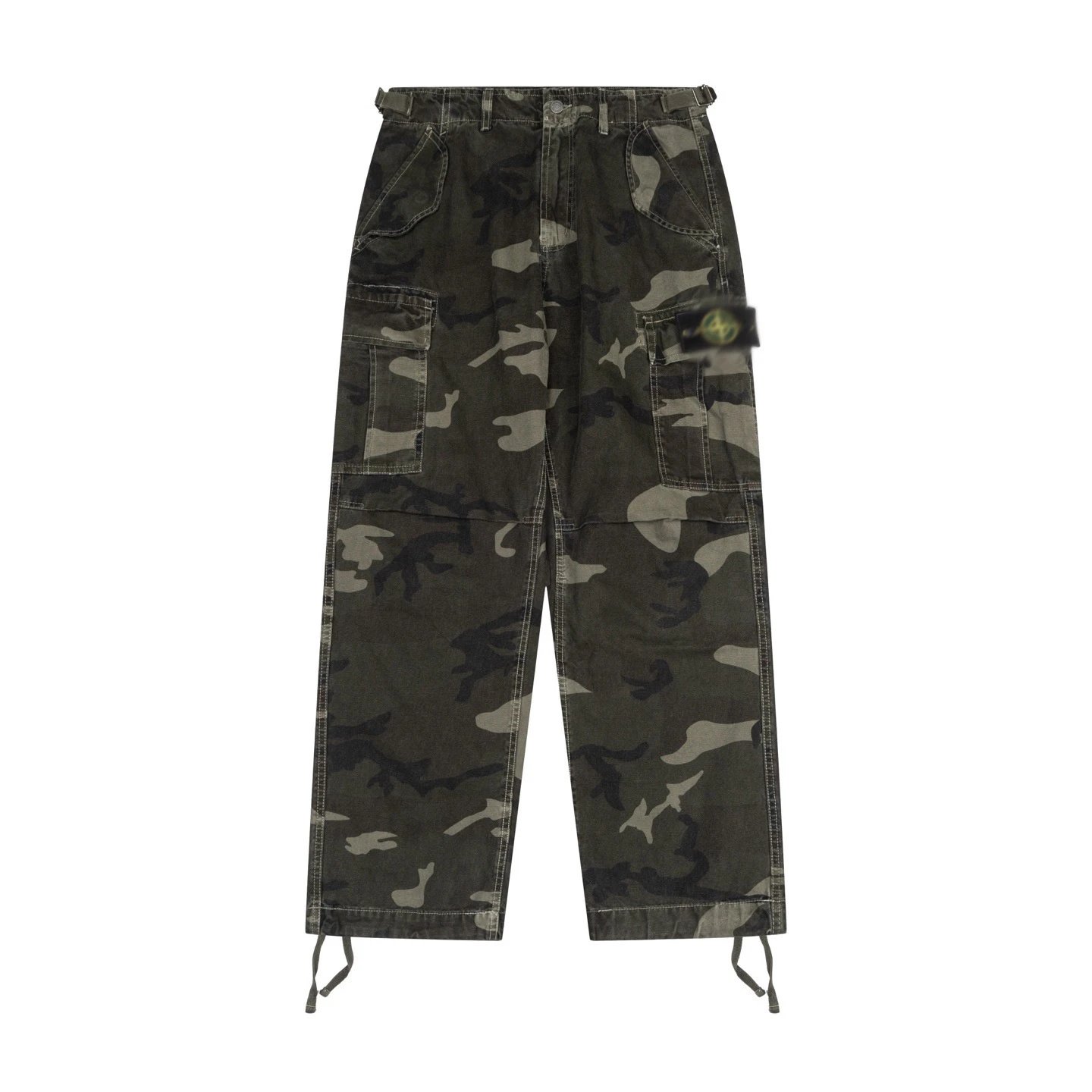 Carhartt Work In Progress Cargo Pants Camo Green Pants - 5