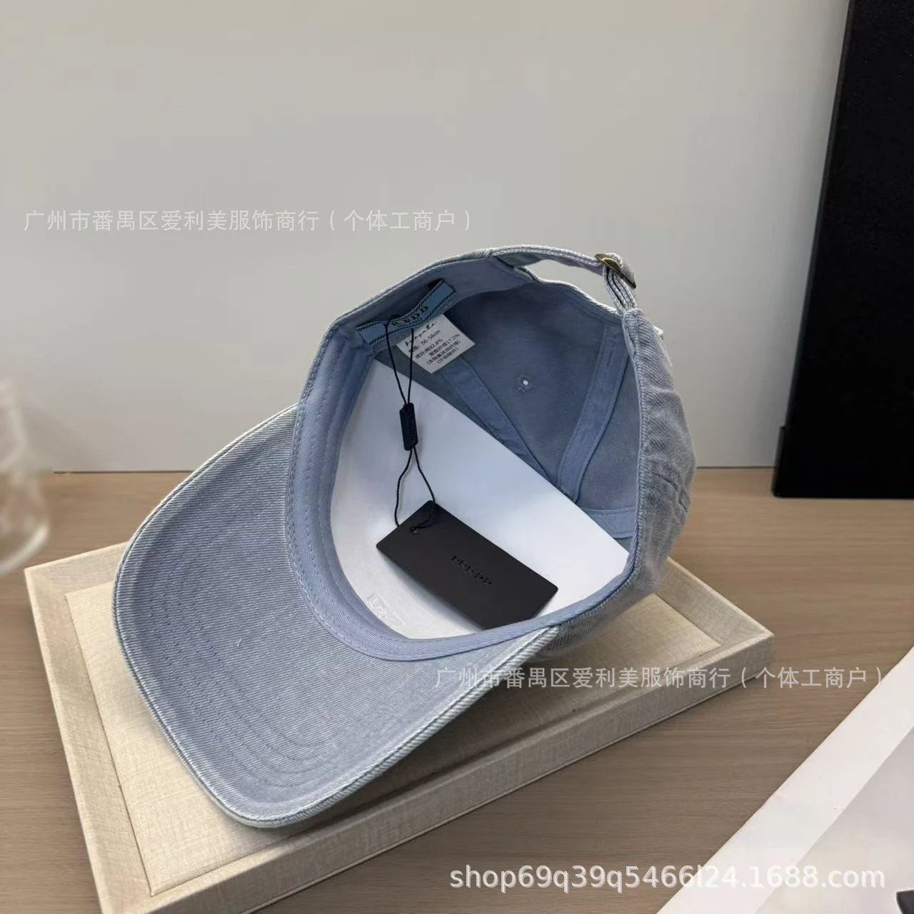 Prada Re-Edition Denim Baseball Cap Brown Hats - 13