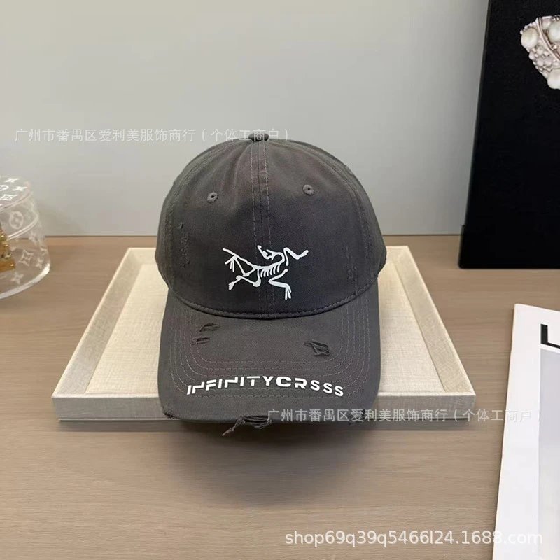 Arc'teryx x Infinitycrass Beige Distressed Baseball Cap - 6