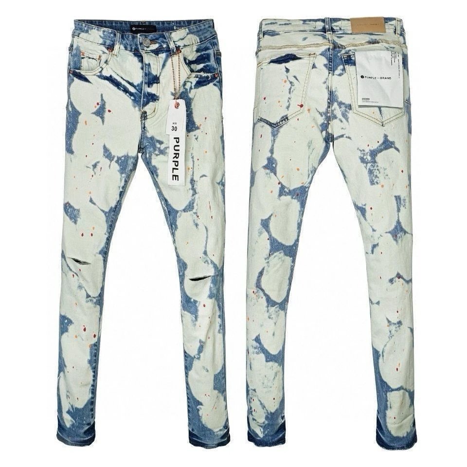 Amiri Acid Wash Distressed Slim Fit Jeans - 6