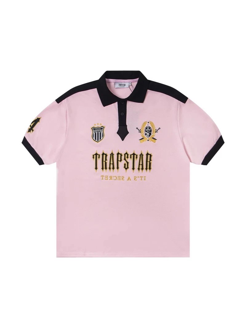 Trapstar Halftone Graphic Polo Black / White Polo Shirt - 7