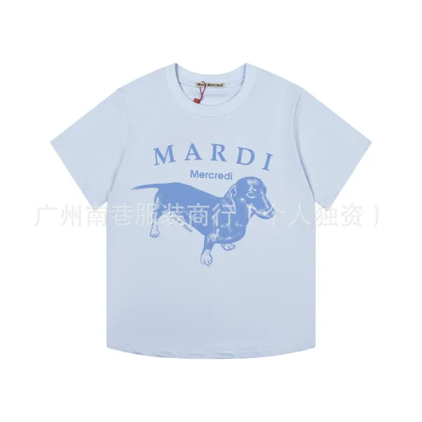 Mardi Mercredi Dachshund Graphic Tee Dusty Pink T-Shirt - 3