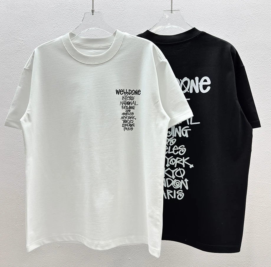Design Abstract Line Art T-Shirt White and Black - 22
