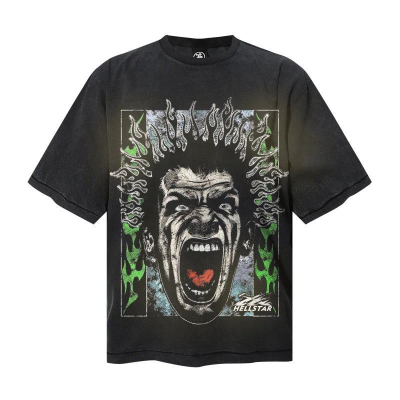 Hellstar Studios Graphic Print Black Oversized T-Shirt - 21