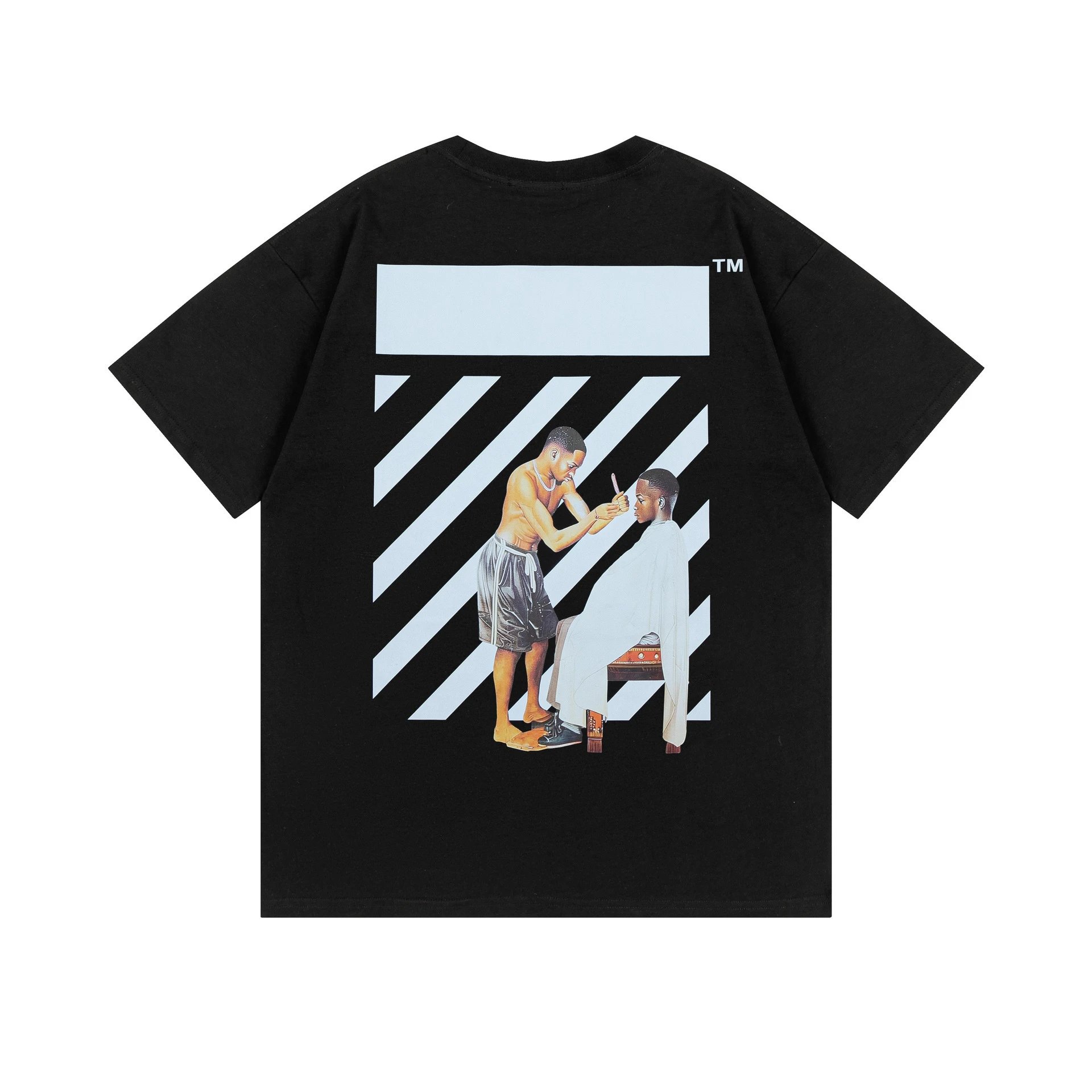 Off-White Arrow Crack Print White T-Shirt - 4