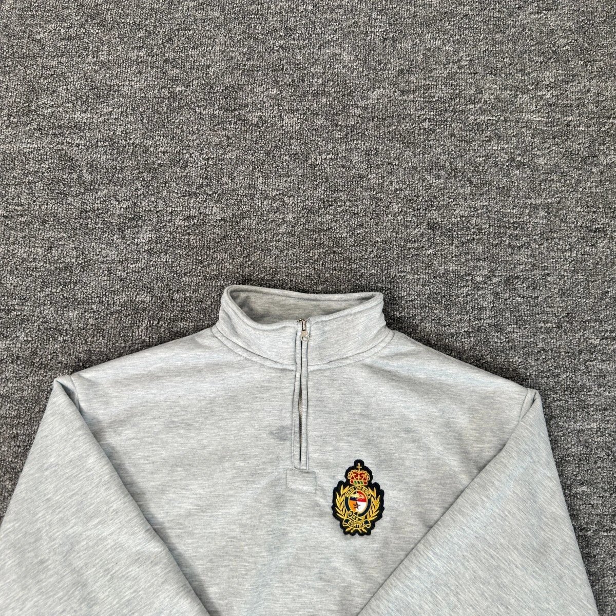 Burberry Logo-Embroidered Heather Gray Sweatpants - 37