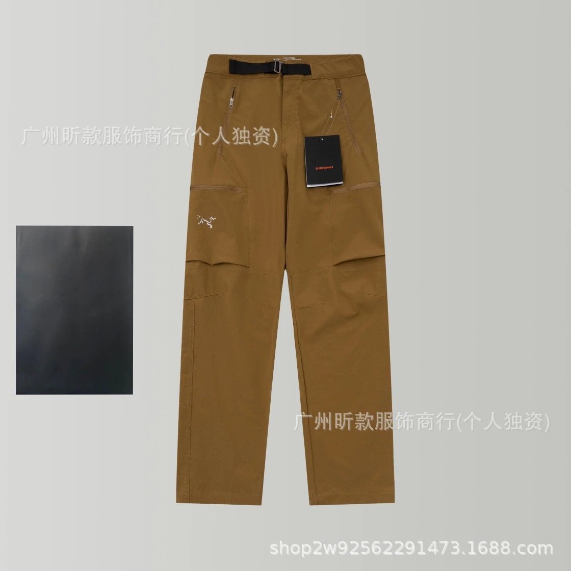 Design Technical Pants Black Full-Open Style Pants - 10